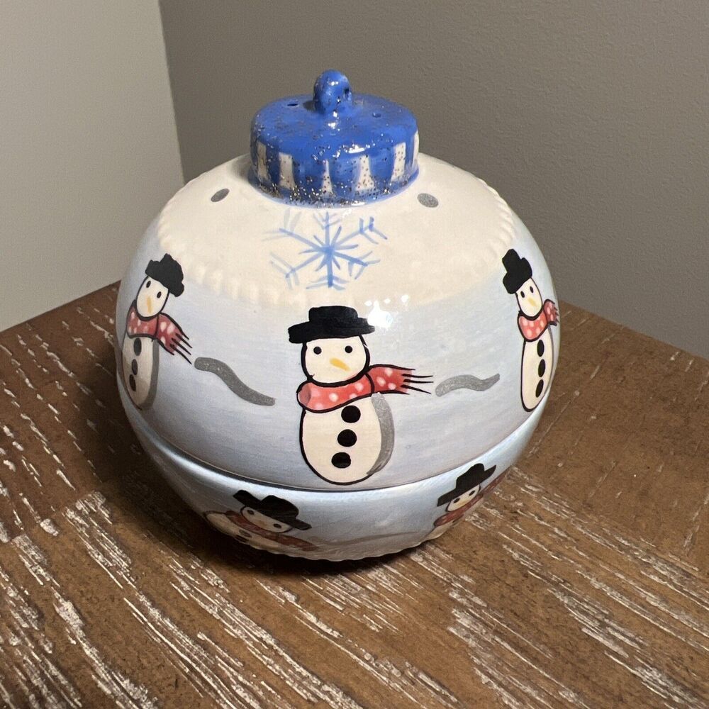 Bella Casa By Ganz salt/pepper shaker Snowman‎ ornament Christmas